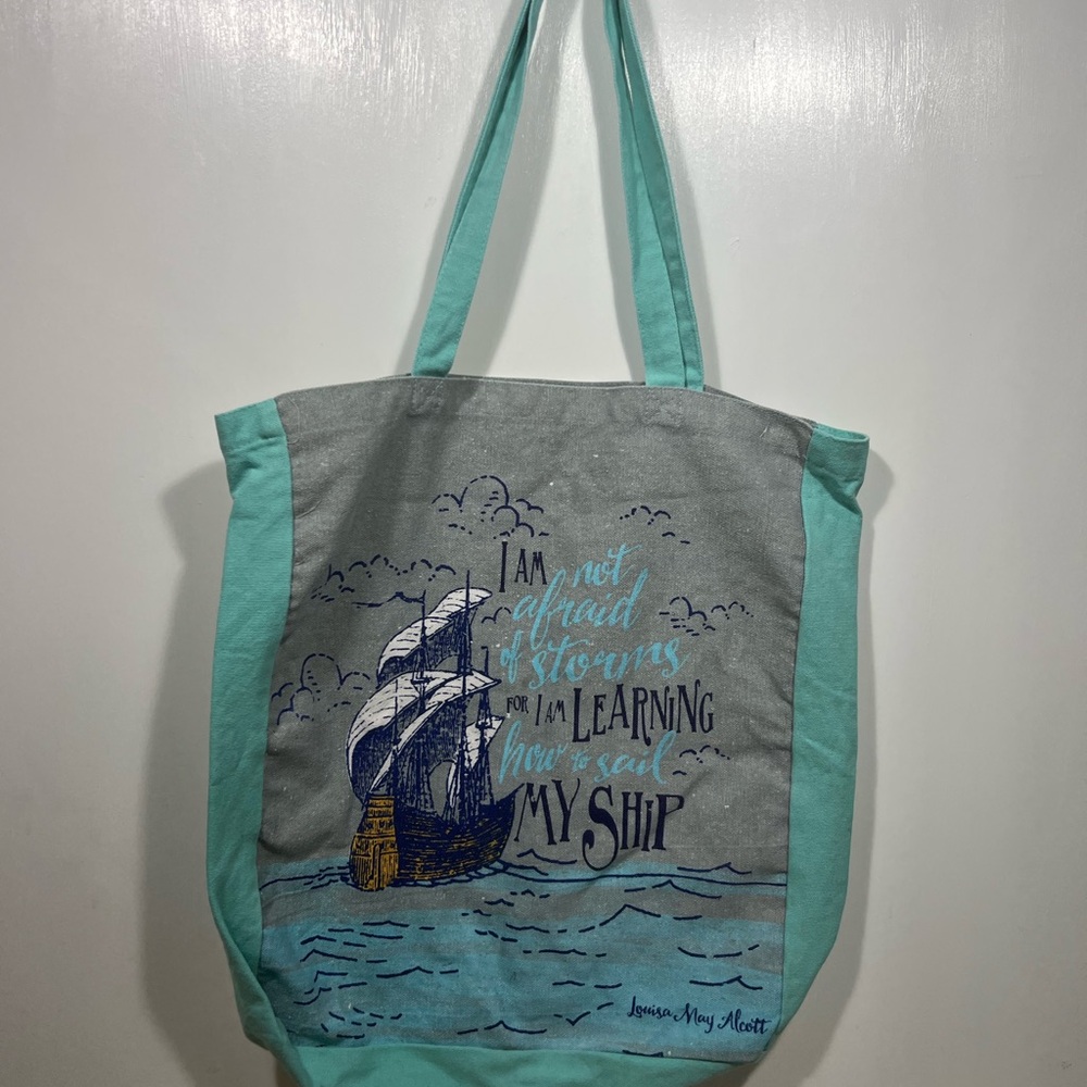 Learning to sail my ship tote bag - Picture 2 of 2